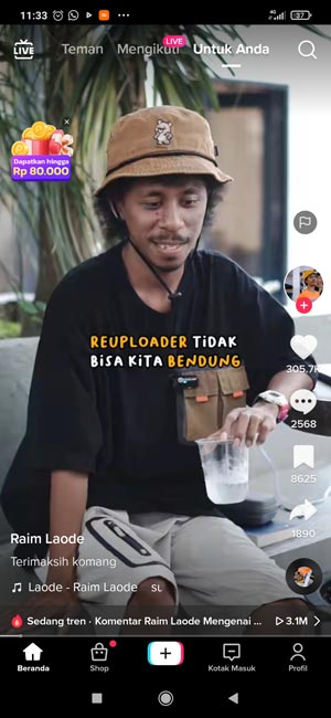 1. Buka Aplikasi Tiktok 1