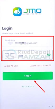 2. Login Akun JMO