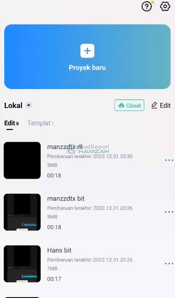 cara bikin jedag jedug di capcut