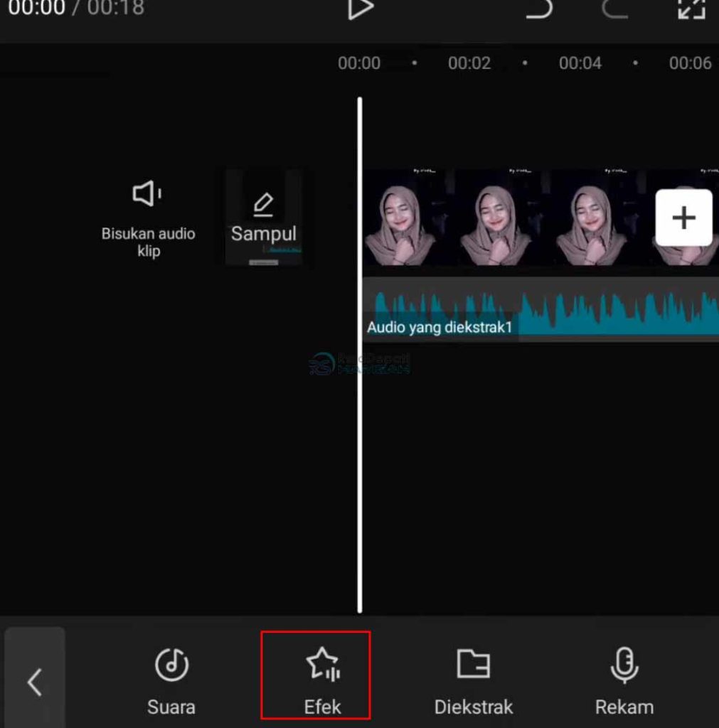 tambahkan efek 