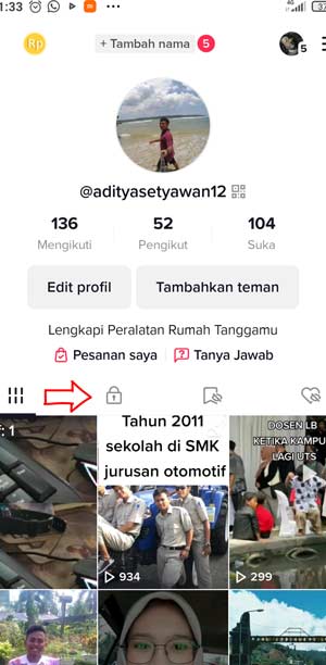 7. Kembali Ke Profil