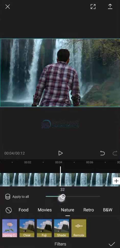 cara mengganti background video di capcut