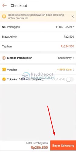 9 Klik Bayar Sekarang