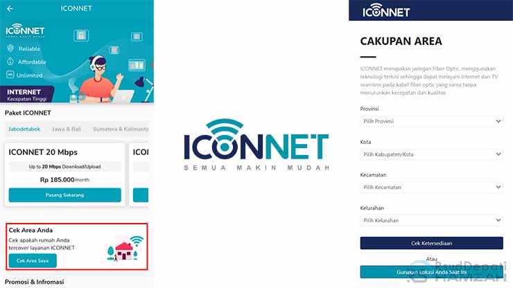 Cara Cek Area Coverage Iconnect