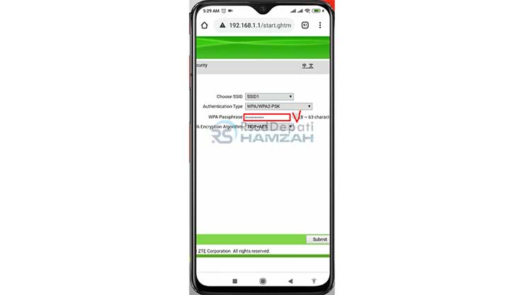 Ganti Password Wifi