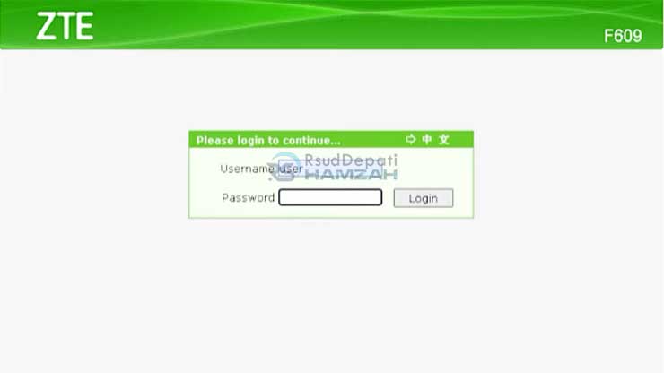 Masukkan Username Password Admin