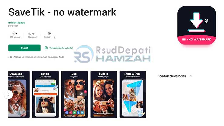 SaveTik Download Video TikTok