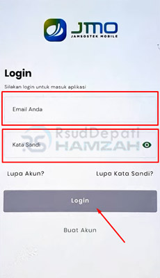 1. Buka Login ke Akun JMO