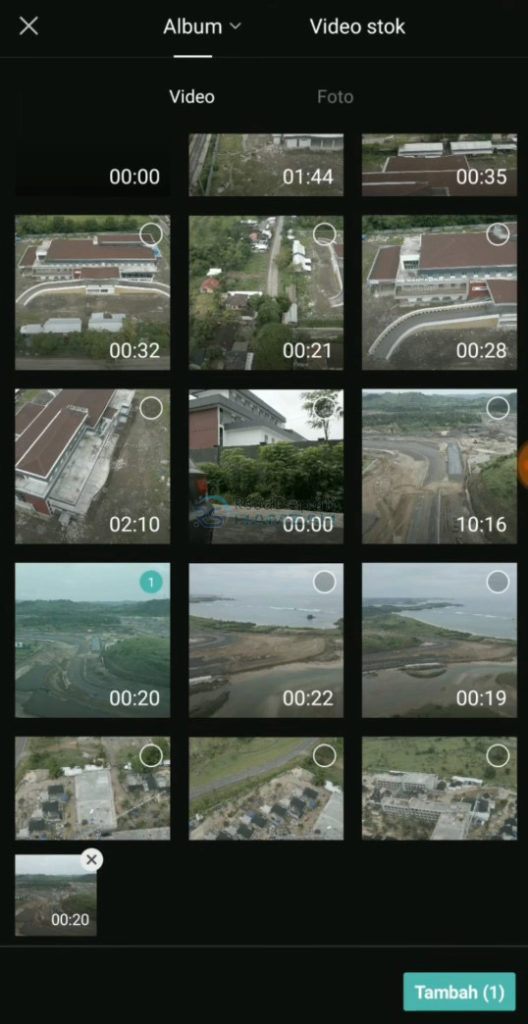 gabungkan 4 video menjadi 1 layar
