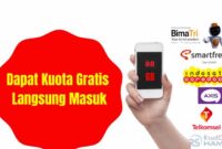 Cara Mendapatkan Kuota Gratis Langsung Masuk 80 GB