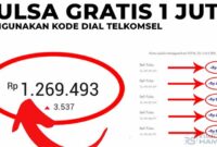 Kode Rahasia Pulsa Gratis Telkomsel Tanpa Aplikasi
