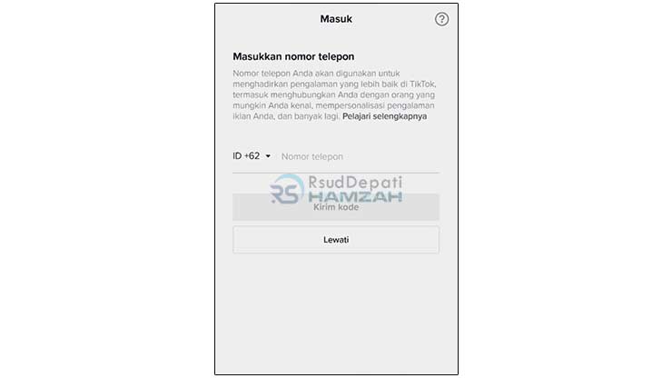 Masukkan Nomor Telepon 1
