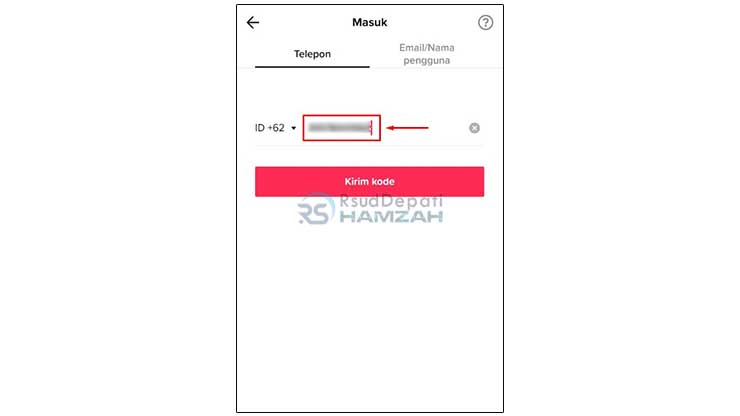 Masukkan Nomor Telepon