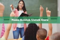Nama Kontak Untuk Guru