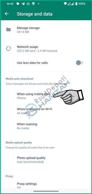 5 Pilih Pengaturan Media Jaringan Seluler