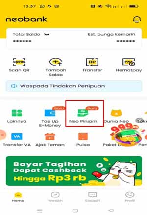 Buka Aplikasi Neo Bank