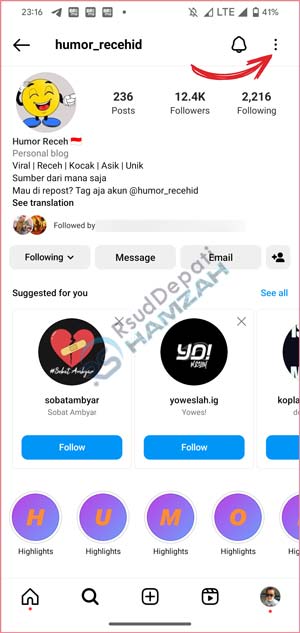 Klik Titik Tiga IG