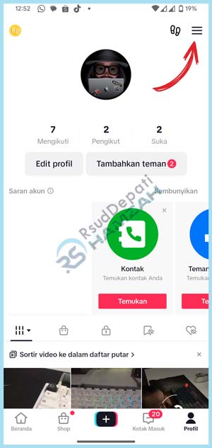Pilih Ikon Garis Tiga