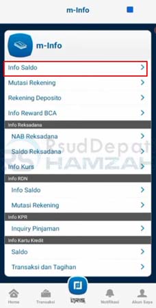 cara melihat no rekening bca