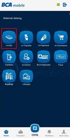 cek nomor rekening bca online