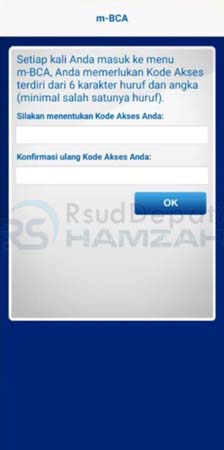 lupa kode akses bca mobile