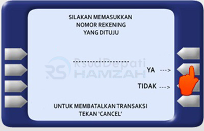 rekening tujuan