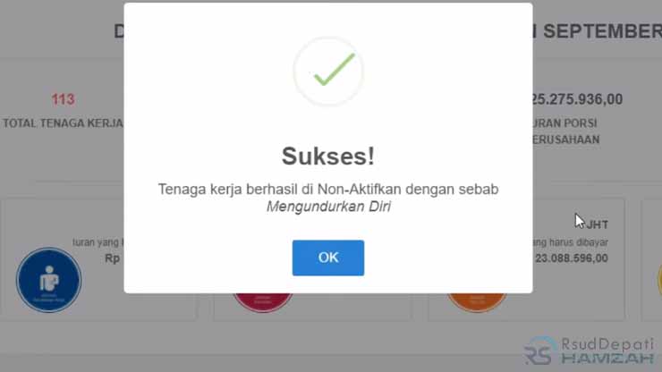 Berhasil Menonaktifkan BPJS Ketenagakerjaan Online