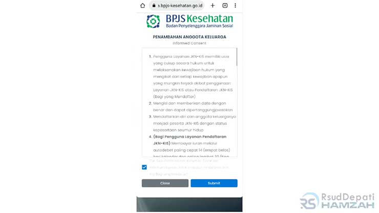 Klik Submit
