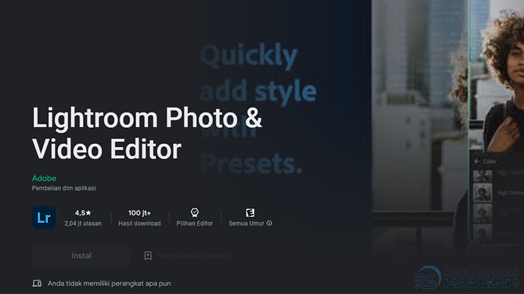 1 Cara Menggunakan Adobe Lightroom Android