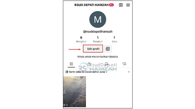 Ketuk Edit Profil TikTok