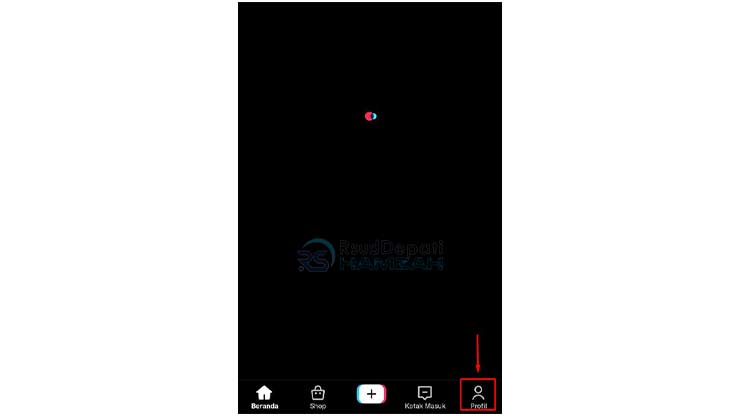 Masuk ke Profil Akun TikTok