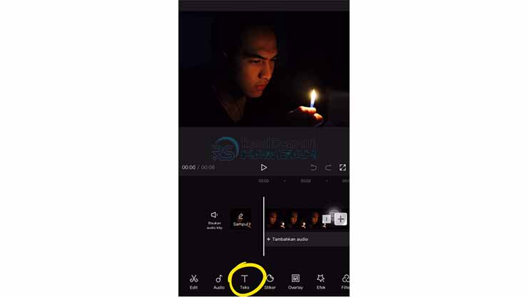Pilih Tab Menu Text