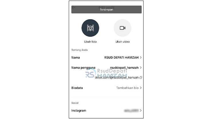 Selesai Mengganti Username TikTok