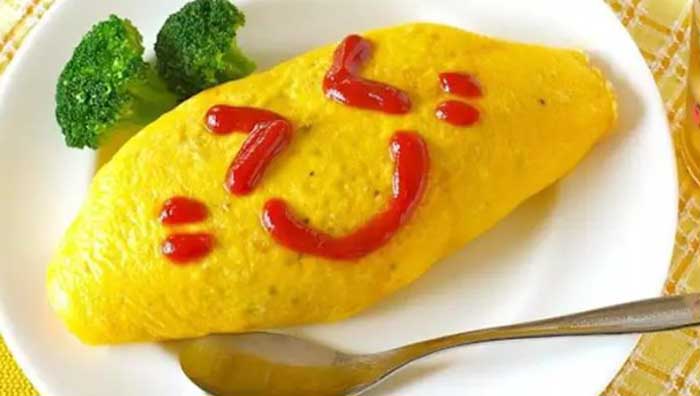 omlet keju
