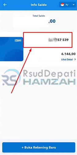 4. Nomor Rekening BRI di BRImo