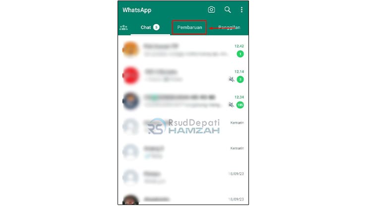 Masuk ke Menu Pembaruan