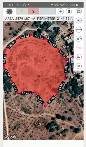 Easy Area Land Area Measure