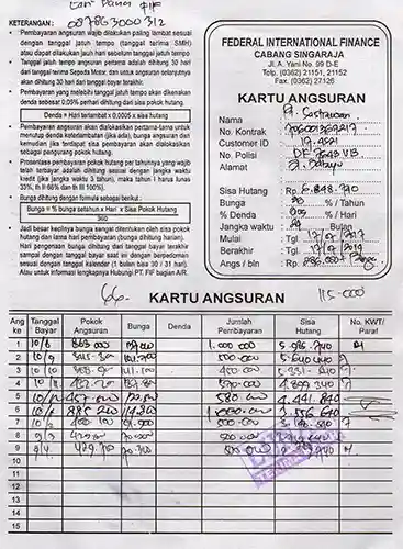nomor kontrak