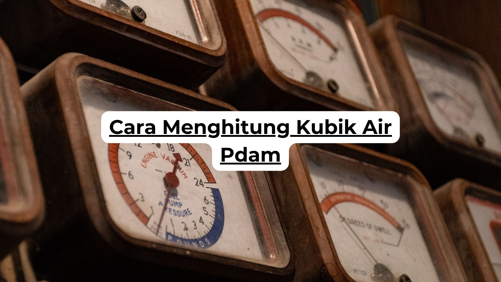 Cara Menghitung Kubik Air Pdam