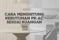 Cara Menghitung Kebutuhan Pk Ac Sesuai Ruangan