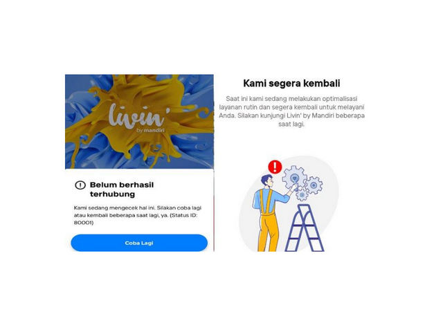 Livin by Mandiri Error
