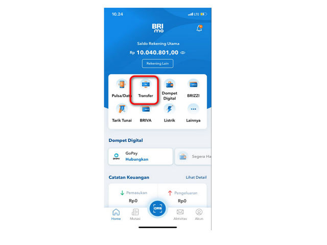 Cara Transfer Lewat BRImo