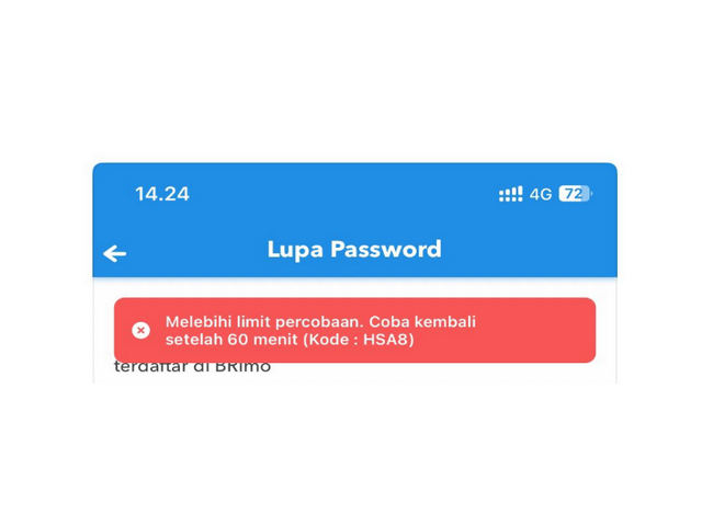 Lupa Password BRImo Terblokir