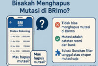Cara Menghapus Mutasi di BRImo