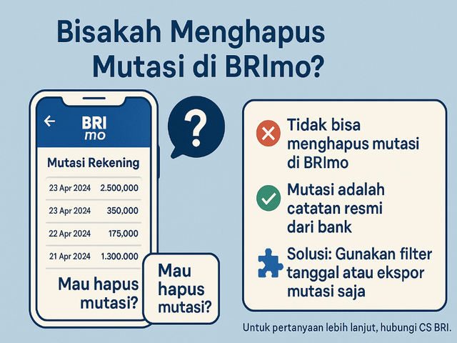 Cara Menghapus Mutasi di BRImo