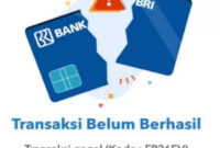 Kode Transaksi Gagal Brimo