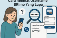 cara melihat username brimo yang lupa