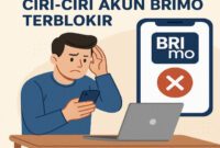 ciri-ciri akun brimo terblokir