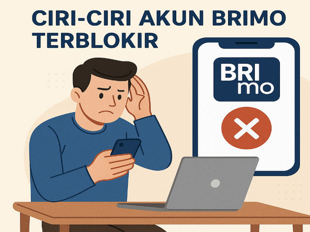 ciri-ciri akun brimo terblokir