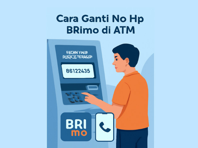 Cara Ganti No Hp Brimo di ATM